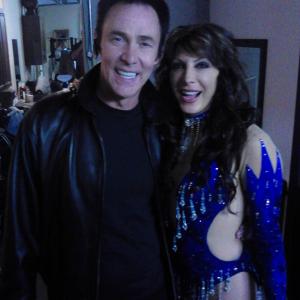 Lance Burton and I on the set of Billy Topit Las Vegas at Chris Angels wherehouse