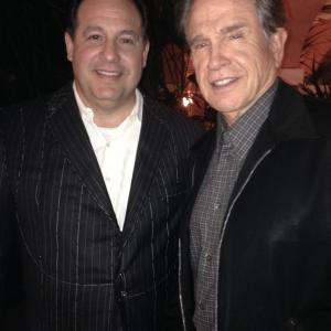 With Warren Beatty on set of his new movie, untitled as of now. Great to be directed by him!