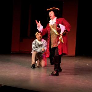Hooks Tango with Smee. Roger Rignack as Captain Hook.