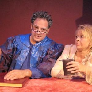 Roger Rignack as Jack Frost in Dr Frankinscence and the Christmas Monster at the Write Act Theatre in Hollywood