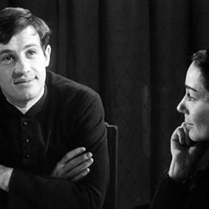 Still of JeanPaul Belmondo and Emmanuelle Riva in Leacuteon Morin precirctre 1961