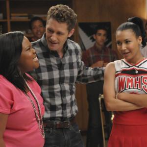 Still of Naya Rivera Matthew Morrison and Amber Riley in Glee 2009