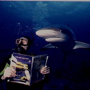 Shark Diving for Xtreme Magazine cover New Providence Island Caribbean