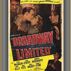Victor McLaglen Dennis OKeefe and Marjorie Woodworth in Broadway Limited 1941