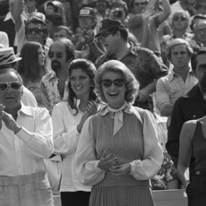 Frank Sinatra with Jilly Rizzo, Barbara Marx and daughter Tina at a Los Angeles Dodgers World Series game