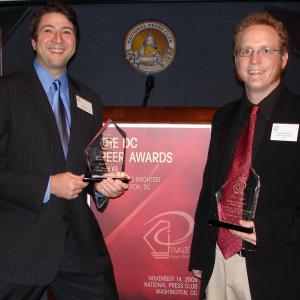 2009 TIVA-DC Peer Awards. Ted Roach and Alex Morrison.