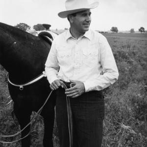Oral Roberts at his ranch in Oklahoma