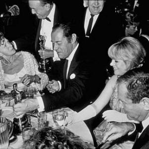 Academy Awards 37th Annual Gladys Cooper Jack Warner Rex Harrison Rachel Roberts 1965