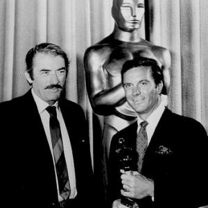 Academy Awards 41st Annual Gregory Peck Cliff Robertson accepts award after 2 months ceremony