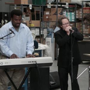 Still of James Spader and Craig Robinson in The Office 2005