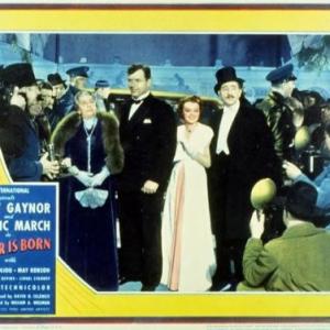 Andy Devine Janet Gaynor Adolphe Menjou and May Robson in A Star Is Born 1937