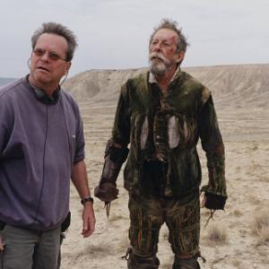 Still of Terry Gilliam and Jean Rochefort in Lost in La Mancha 2002