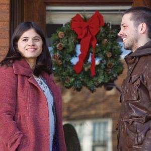 Still of Freddy Rodrguez and Melonie Diaz in Nothing Like the Holidays 2008