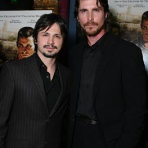 Christian Bale and Freddy Rodríguez at event of Harsh Times (2005)