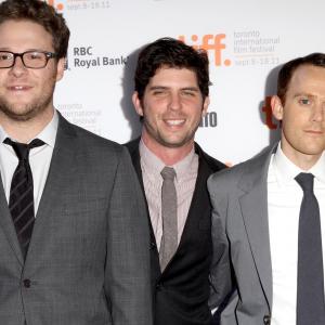 Seth Rogen Jonathan Levine and Will Reiser at event of 5050 2011