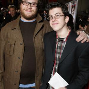 Seth Rogen and Christopher MintzPlasse at event of Walk Hard The Dewey Cox Story 2007