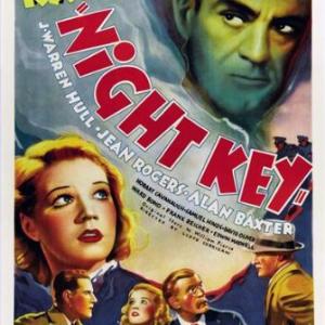 Boris Karloff Warren Hull and Jean Rogers in Night Key 1937