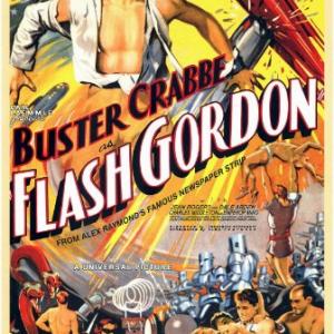 Buster Crabbe, Charles Middleton and Jean Rogers in Flash Gordon (1936)
