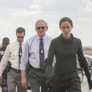 Still of Victor Garber Hank Rogerson and Emily Blunt in Sicario 2015