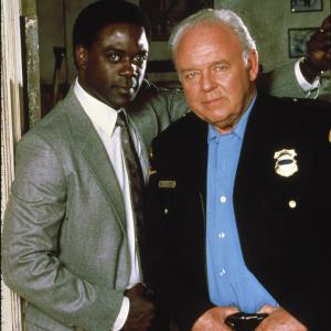 Still of Carroll OConnor and Howard E Rollins Jr in In the Heat of the Night 1988