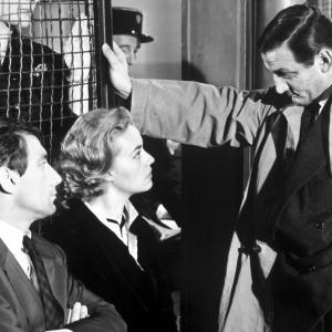 Still of Jeanne Moreau, Maurice Ronet and Lino Ventura in Ascenseur pour l'échafaud (1958)