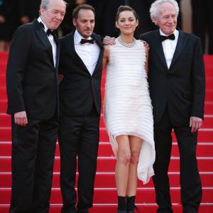 Marion Cotillard, Jean-Pierre Dardenne, Luc Dardenne and Fabrizio Rongione at event of Deux jours, une nuit (2014)