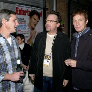Tom Arnold John Hegeman and Don Roos at event of Happy Endings 2005