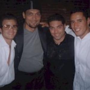 Stars Santiago Douglas,Jimmy Smiths, Marcio Rosario and model Carlos Solis at the National Hispanic Foundation for teh Arts Gala Night (2004)