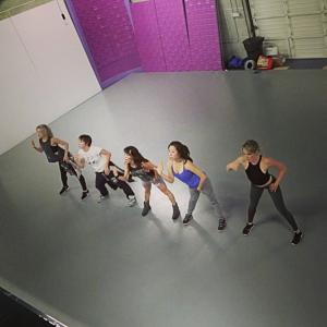 Rehearsal at The Beat Box LA Working on the choreography for Mistys music video HOT!