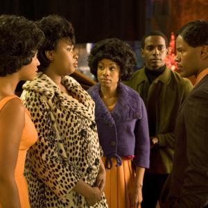 Still of Jamie Foxx, Beyoncé Knowles, Keith Robinson, Anika Noni Rose and Jennifer Hudson in Dreamgirls (2006)