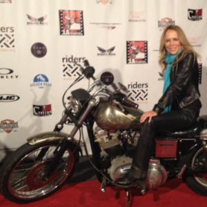 Sherrie Rose at Los Angeles Motorcycle Film Festival red carpet event
