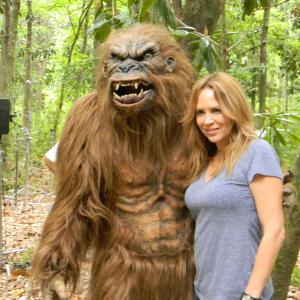 Sherrie Rose on set of Night Claws