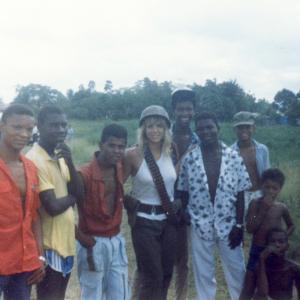 Sherrie Rose on set of Brothers in War in Haiti