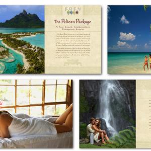 COUPLES RETREAT The Eden agenda a 22 page hardback book detailing the Pelican Package