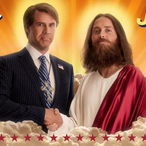 Billboard featuring Will Ferrell from The Campaign Cam Brady  JESUS