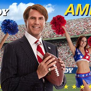 Billboard featuring Will Ferrell from The Campaign Cam Brady  AMERICA