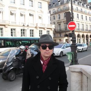 Mick Rossi on location in Paris, 2011