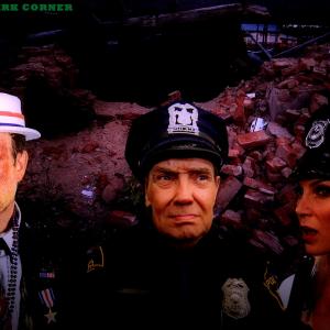 L to R: Richard Rossi as zombie Mayor, Paul Marco as Kelton the Cop ( Character he played in Ed Wood's Plan 9 Trilogy), & Keltonova. From upcoming film 
