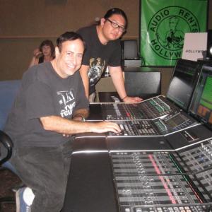 Richard Rossi65279 at mixing board at Hollywood Sound Systems where the music scores for Rocky  Back to the Future were recorded