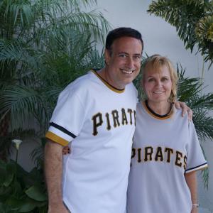 Director Richard Rossi  his wife Sherrie Rossi at Long Beach screening of Baseballs Last Hero 21 Clemente Stories August 16 2014