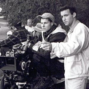 Director David Rotan with Cinematographer Matthew A Petrosky shooting their awardwinning student thesis film Flowers  Freckle Cream  September 1999
