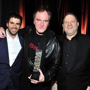 Quentin Tarantino, Harvey Weinstein and Eli Roth