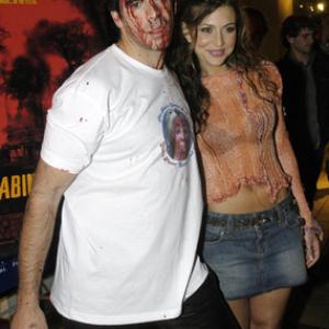 Eli Roth and Cerina Vincent at event of Cabin Fever 2002