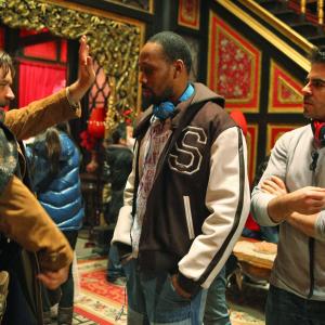 Russell Crowe, Eli Roth and RZA in The Man with the Iron Fists (2012)