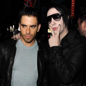 Marilyn Manson and Eli Roth at event of Klyksmas 4 2011
