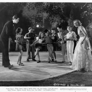 Still of James Stewart Jean Arthur Dorothy Babb Gloria Browne Roland Dupree Joe Geil and Marion C Rotolo in You Cant Take It With You 1938