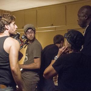 On the set of Preying for Mercy as Dominic Capistrano with Director Bill Duke