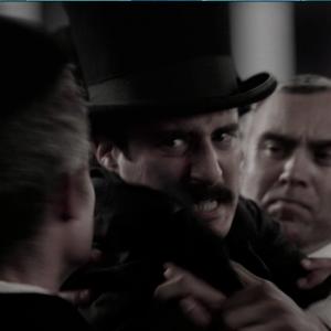 Jonathan Roumie as John Wilkes Booth in Saving Lincoln