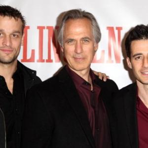 LR Lea Coco Tom Amandes and Jonathan Roumie attend the Saving Lincoln Los Angeles premiere held at the Alex Theatre on February 13 2013 in Glendale California
