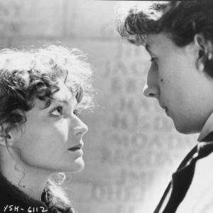 Still of Sophie Ward and Nicholas Rowe in Young Sherlock Holmes (1985)